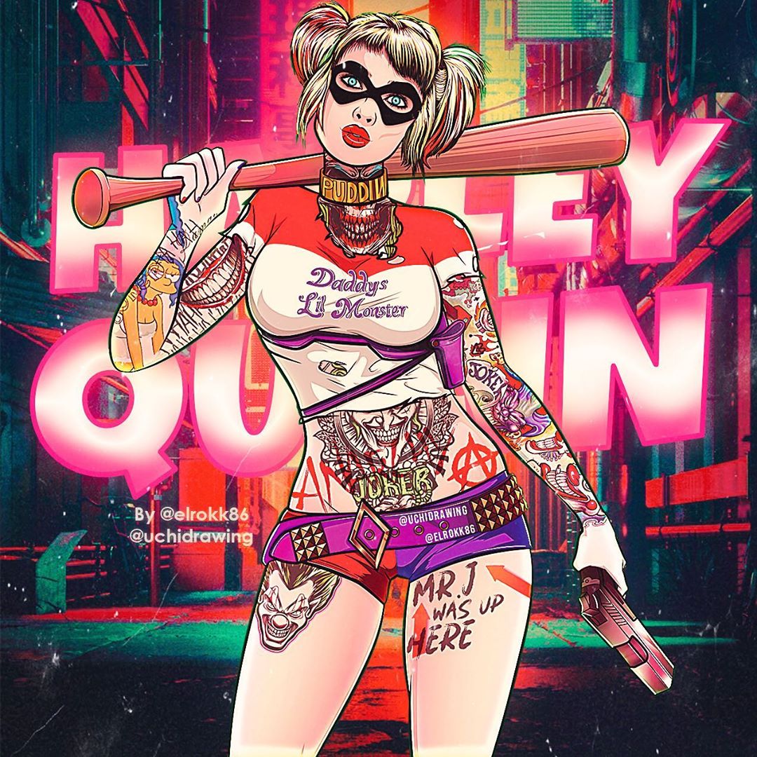 Дизайнер добавляет принцессам Disney татуировки, а супергероям еще и бороды - фото 2