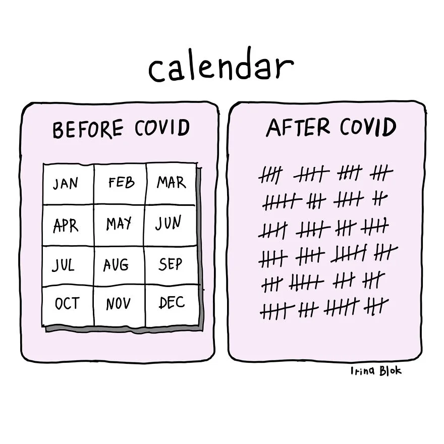 Календарь до ковида и после