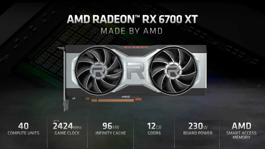 AMD представила видеокарту Radeon RX 6700 XT с 12 ГБ памяти - фото 1