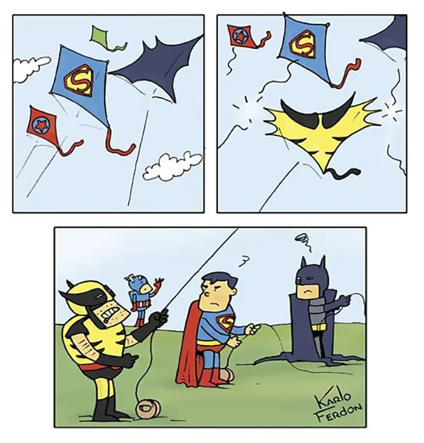 Что делают супергерои, когда не спасают мир? Галерея пародийных комиксов - фото 12