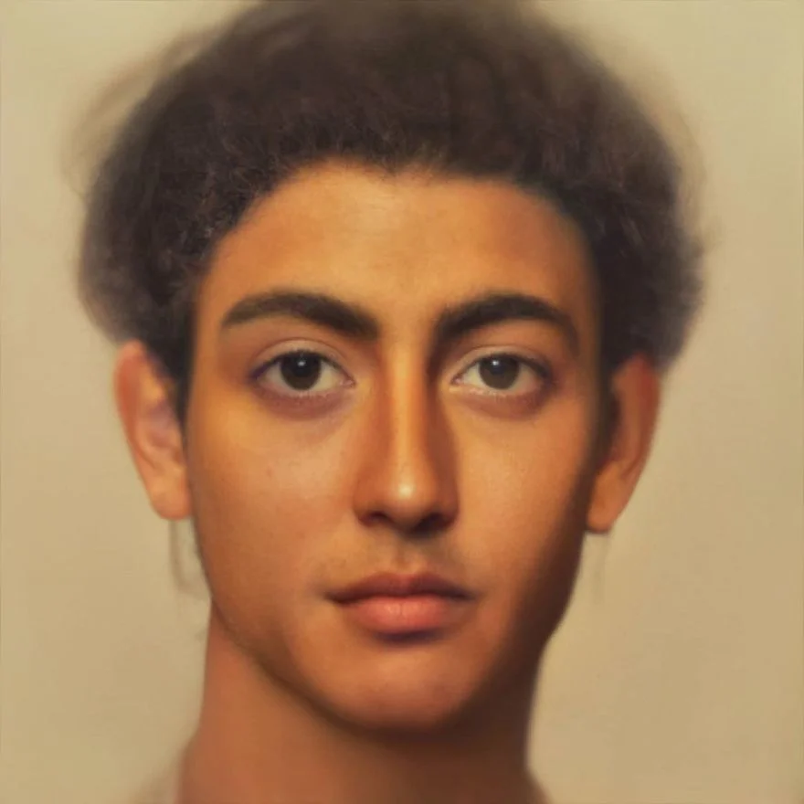 Лицо из Фаюмским портретов — созданные в технике энкаустики погребальные портреты в Римском Египте I–III веков нашей эры.