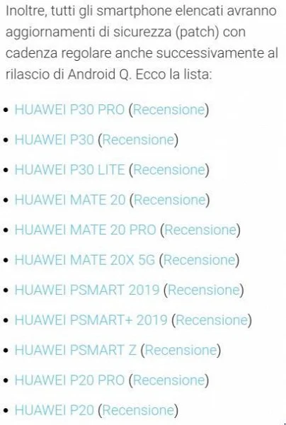 Список смартфонов Huawei, которые первыми получат Android 10 Q, расширился до 11 моделей - фото 2
