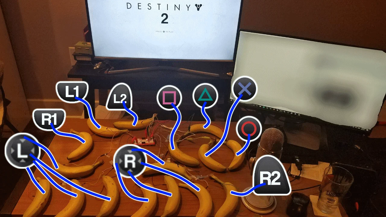 Стример проходит Destiny 2 с помощью бананов. Почему бы и нет - фото 1