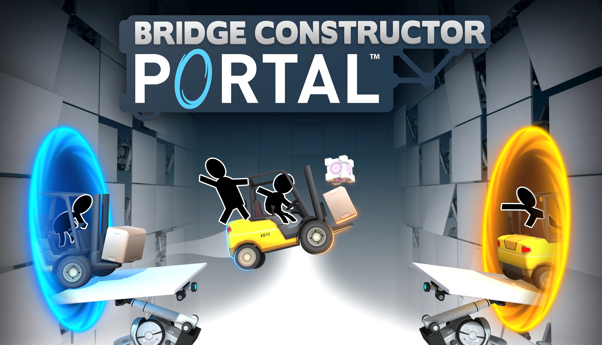 Суть. Забудьте уже про Portal 3 и поиграйте в Bridge Constructor Portal - изображение 1 Суть. Забудьте уже про Portal 3 и поиграйте в Bridge Constructor Portal - фото 1