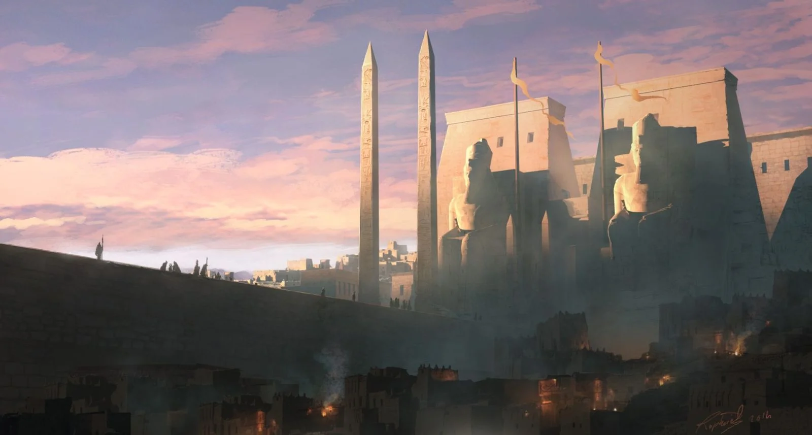 Потрясающие виды Древнего Египта (и не только) на концепт-артах Assassinʼs Creed: Origins - фото 5