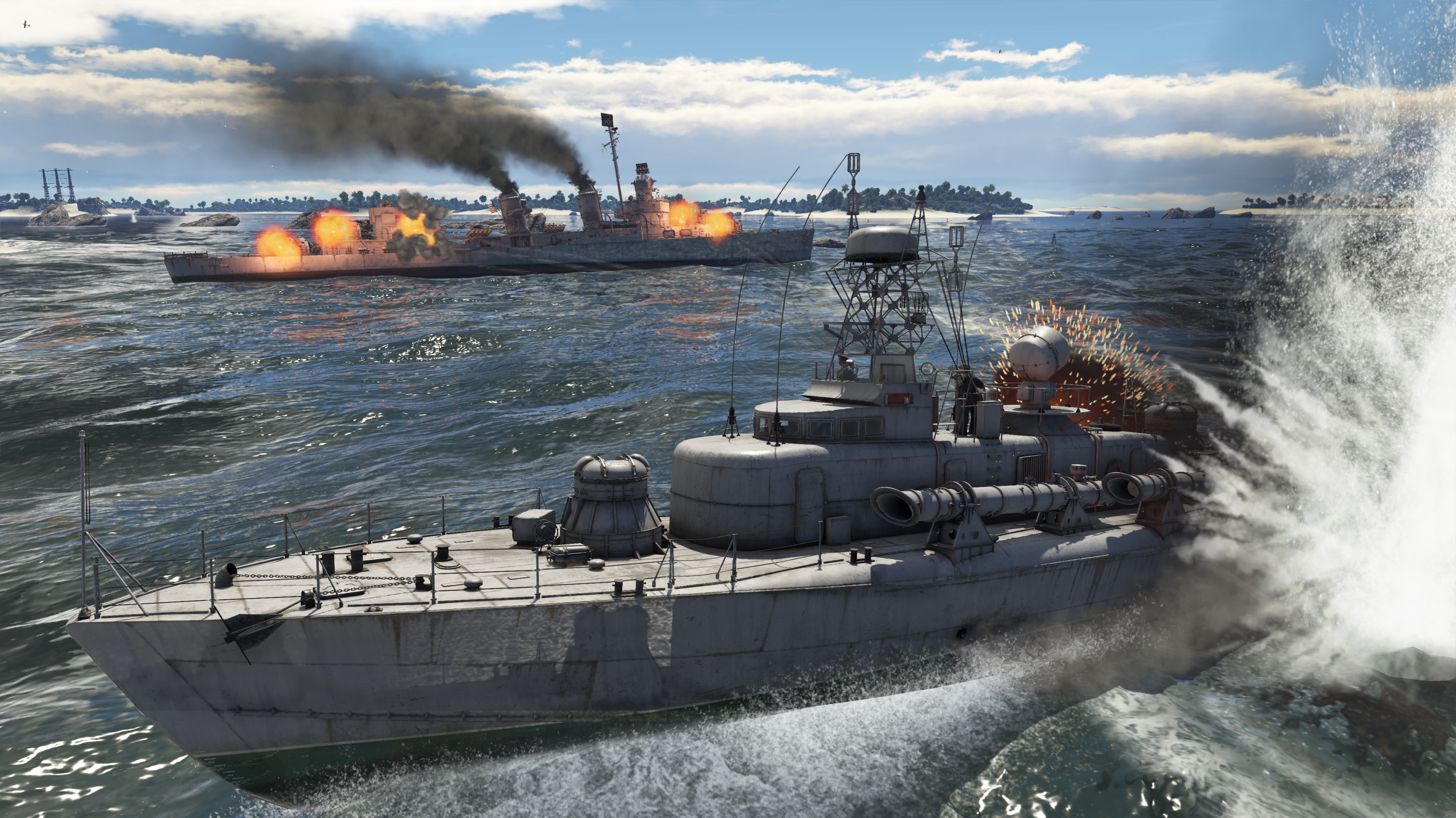 В War Thunder, масштабной MMO о военных сражениях на земле и в воздухе, прямо сейчас идет закрытое бета-тестирование морских сражений. У нас есть 500 кодов доступа к тестированию нового режима на PC. Как получить свой — читайте ниже.