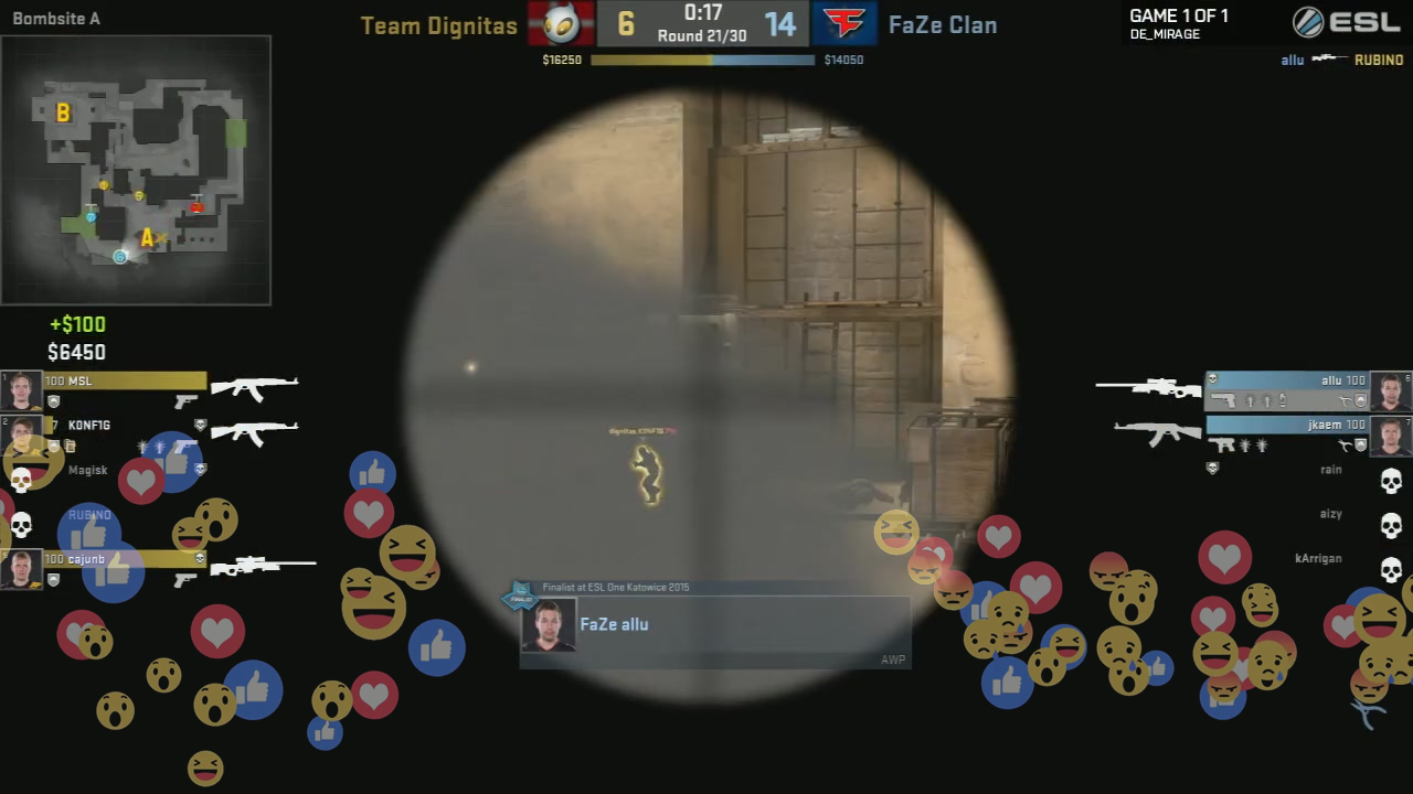 18-го января организатор турниров ESL и Facebook подписали контракт о трансляциях. Facebook получила эксклюзивные права на трансляции, ESL — новую площадку, аудиторию и финансы. 