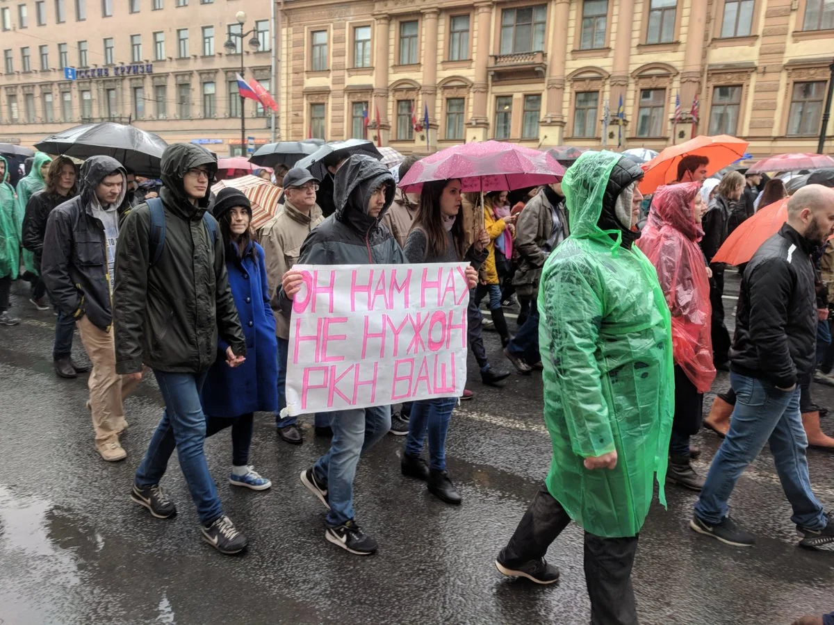 «Телега катит, собака лает»: как прошел петербургский митинг в защиту Telegram - фото 2