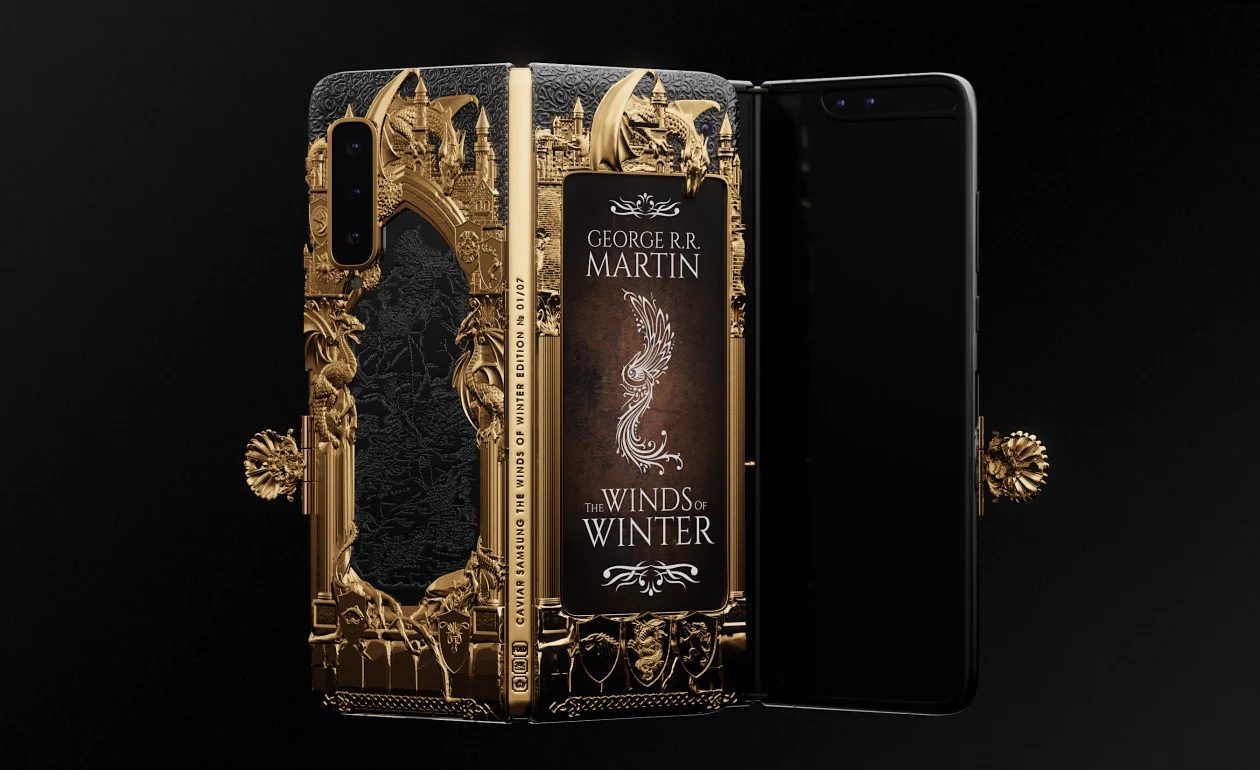 Samsung Galaxy Fold превратят в книгу цикла «Песнь льда и пламени» и  подарят Джорджу Мартину - фото 1