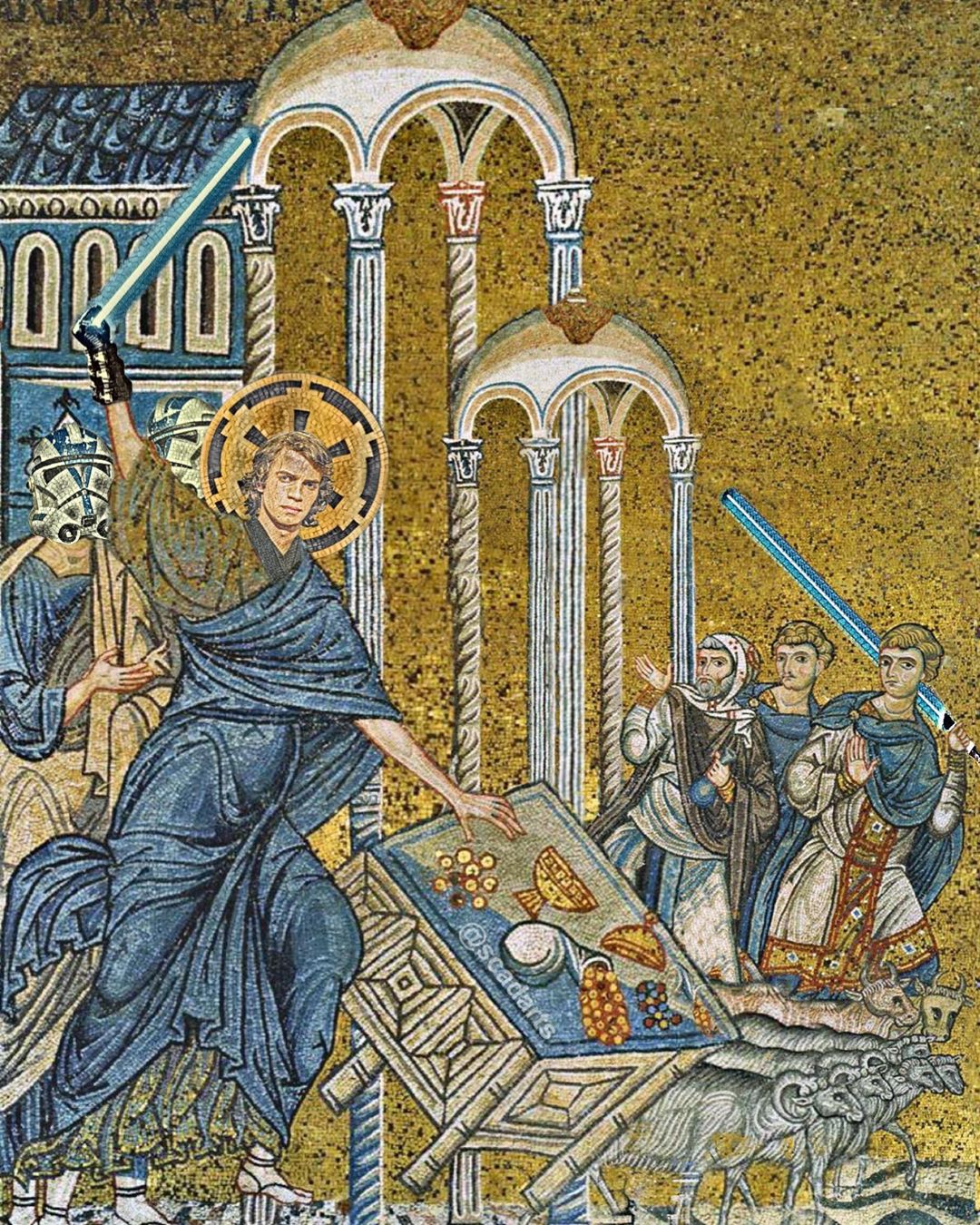 Аве Вейдер: художник делает иконы с персонажами «Звездных войн» - фото 1