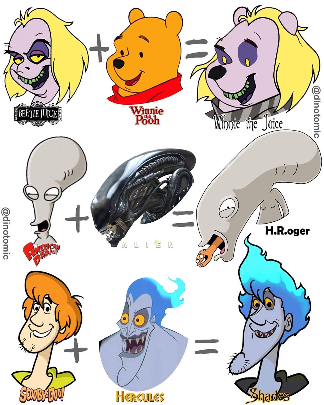 Бэтмен + Аанг, Шрек + Попай, Йода + Марио: художник объединяет различных персонажей на крутых артах - фото 5