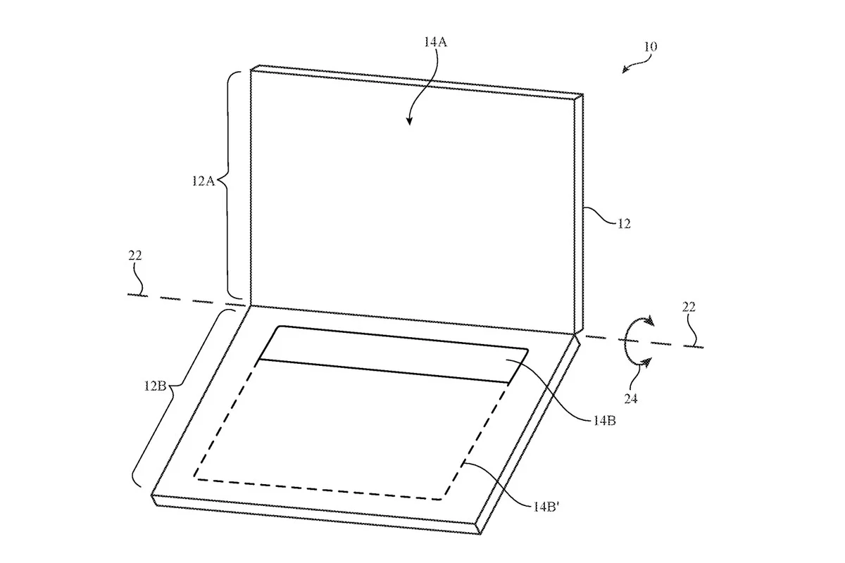 Новый патент от Apple предполагает замену клавиатуры MacBook на OLED-экран - фото 2