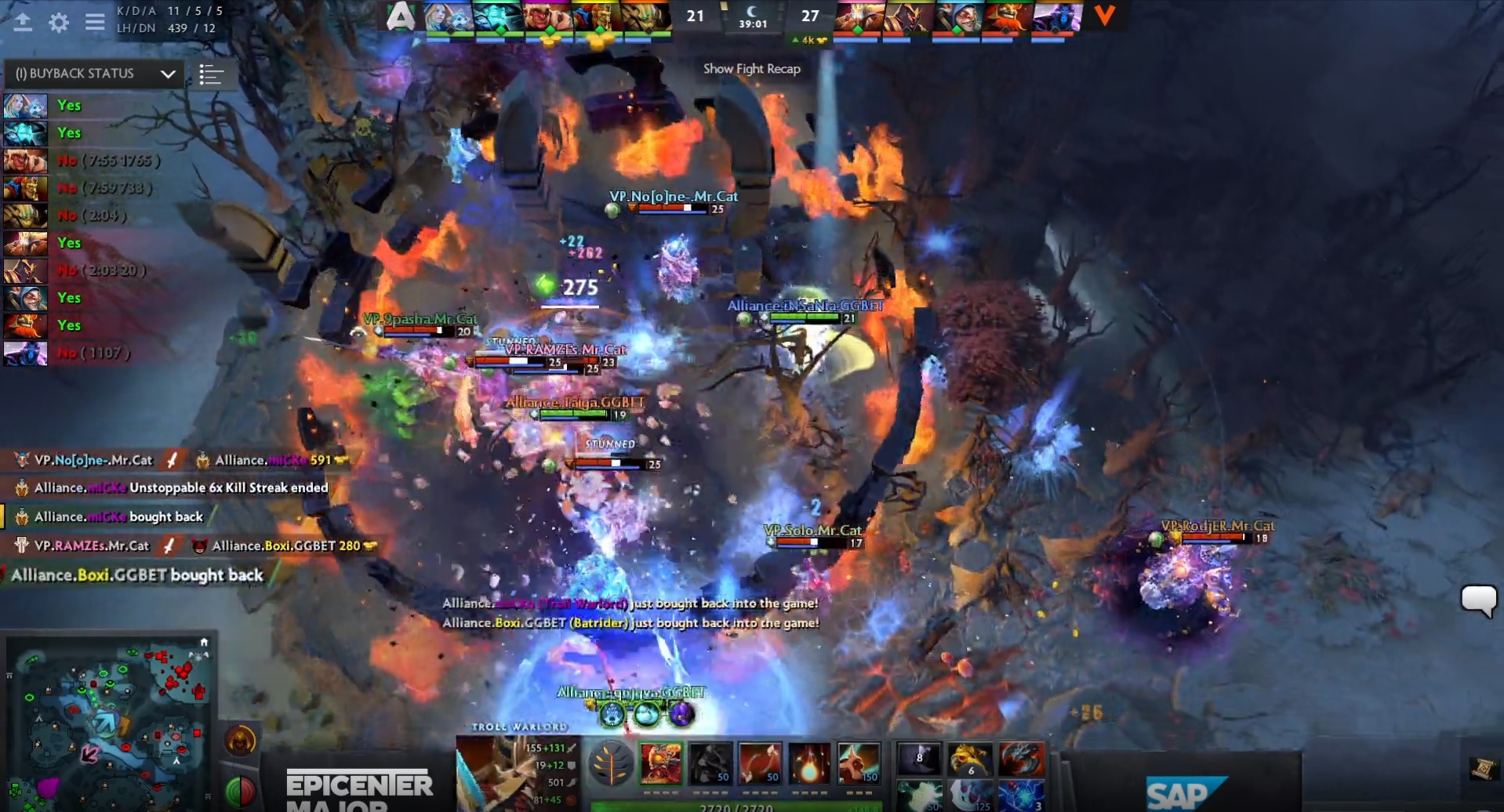 Пара саппортов Alliance уничтожила Virtus.pro в первом матче «мейджора» по Dota 2 - изображение 1 Пара саппортов Alliance уничтожила Virtus.pro в первом матче «мейджора» по Dota 2 - фото 1