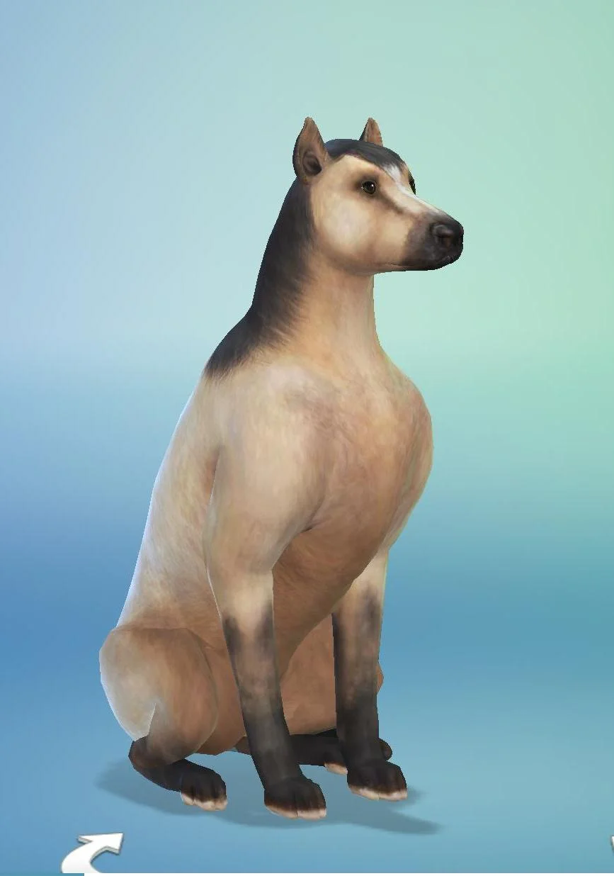Игрок попытался сделать лошадку в The Sims. Получилась страшная химера - фото 3