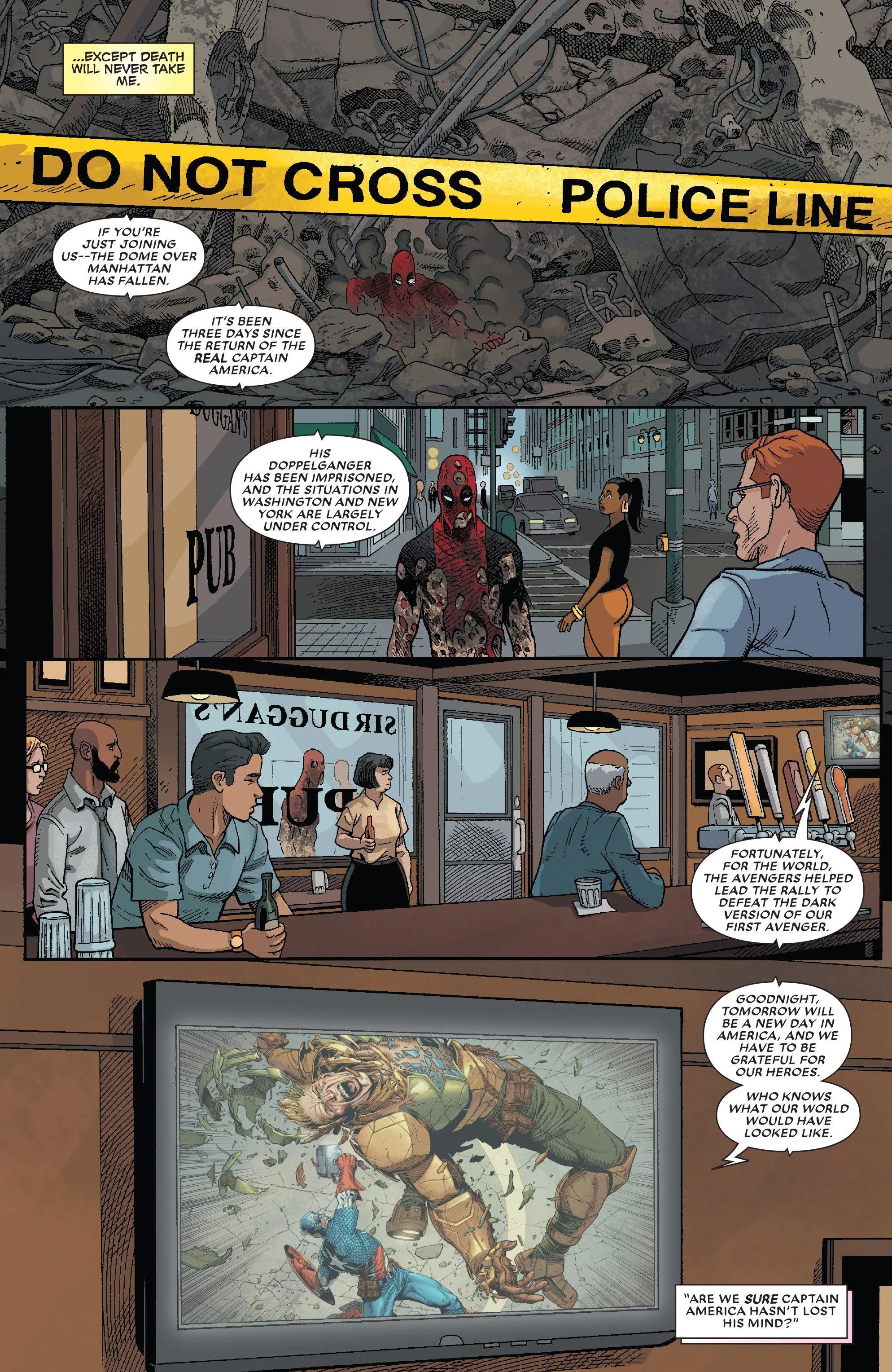 Комикс про Дэдпула подтверждает — теперь у Marvel два Капитана Америка - фото 4