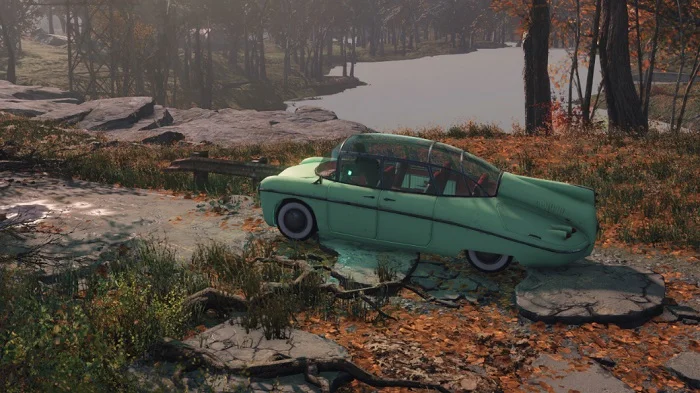 Фанат добавил в Fallout 4 несколько ретро-автомобилей. На них можно даже прокатиться! - фото 1
