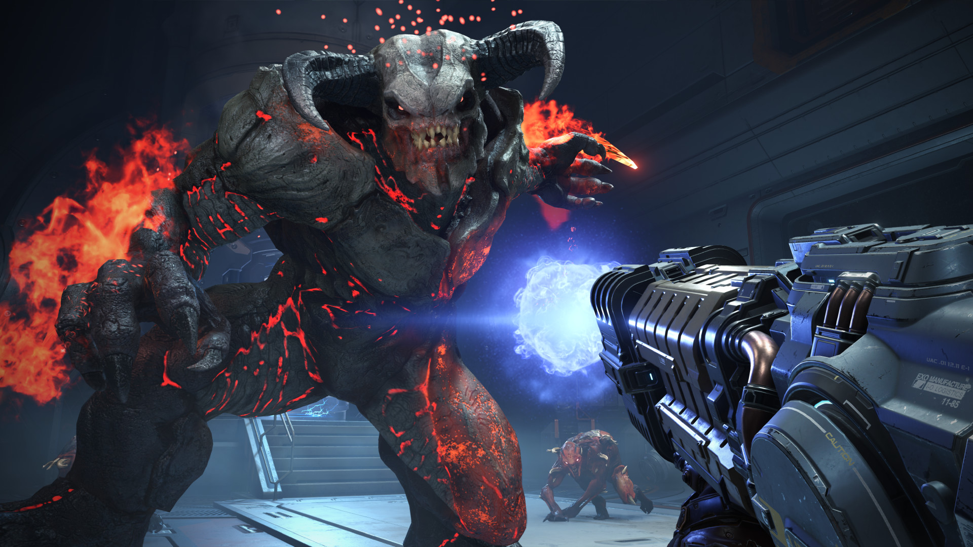 Doom Eternal — отличный шутер, развивающий идеи перезапуска 2016-го и дополняющий его. Невероятно быстрый, яростный и жестокий. Такой же, как и его главный герой — Палач Рока. Вот несколько скриншотов, где Думслеер источает брутальность, а также изображения некоторых локаций, которые предстоит посетить в Eternal.