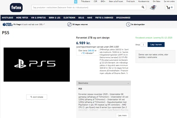 В интернет-магазинах Дании и Канады появились разные цены PlayStation 5 - фото 1