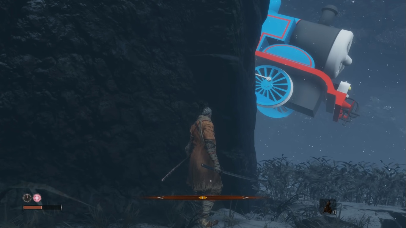 Для Sekiro: Shadows Die Twice вышел мод, добавляющий самого страшного босса — паровозика Томаса - изображение 1 Для Sekiro: Shadows Die Twice вышел мод, добавляющий самого страшного босса — паровозика Томаса - фото 1