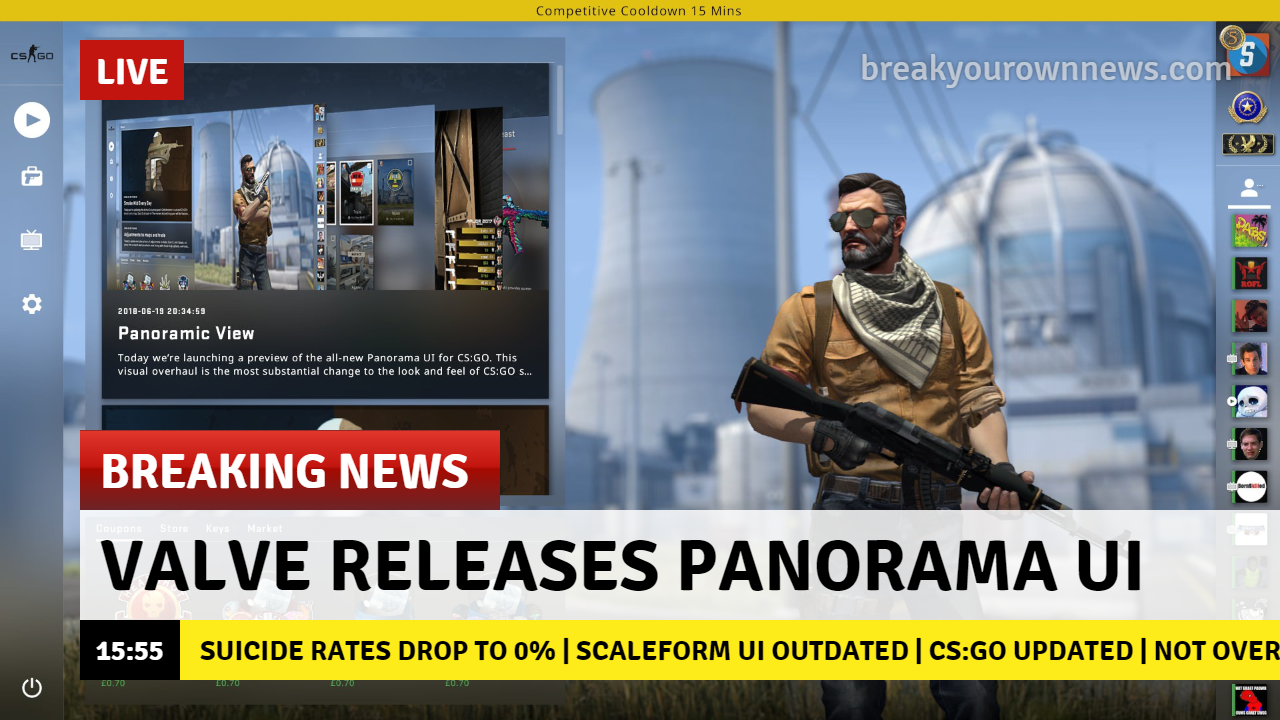 Вы только посмотрите на анимацию персонажей! Как игроки отреагировали на Panorama UI в CS:GO - изображение 1 Вы только посмотрите на анимацию персонажей! Как игроки отреагировали на Panorama UI в CS:GO - фото 1
