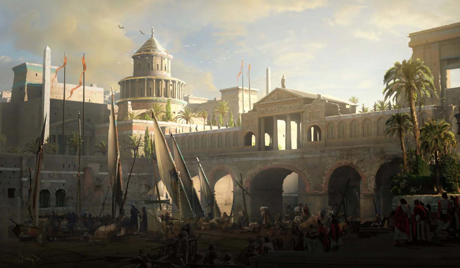 Потрясающие виды Древнего Египта (и не только) на концепт-артах Assassinʼs Creed: Origins - фото 6