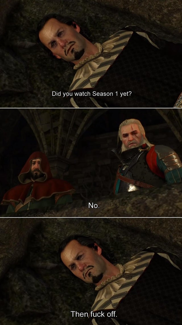 Мои друзья через полсекунды после выхода первого сезона

— Ты уже смотрел первый сезон?

— Нет.

— Тогда отвали.