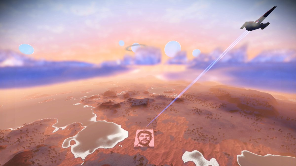Энтузиаст сделал гигантский портрет Шона Мюррея в No Man's Sky — его видно даже из атмосферы! - изображение 3 Энтузиаст сделал гигантский портрет Шона Мюррея в No Man's Sky — его видно даже из атмосферы! - фото 3