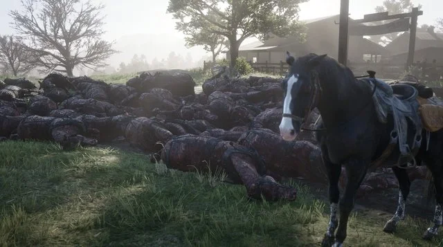В Red Dead Online новые странности — игроки находят кучи из мертвых лошадей - фото 4