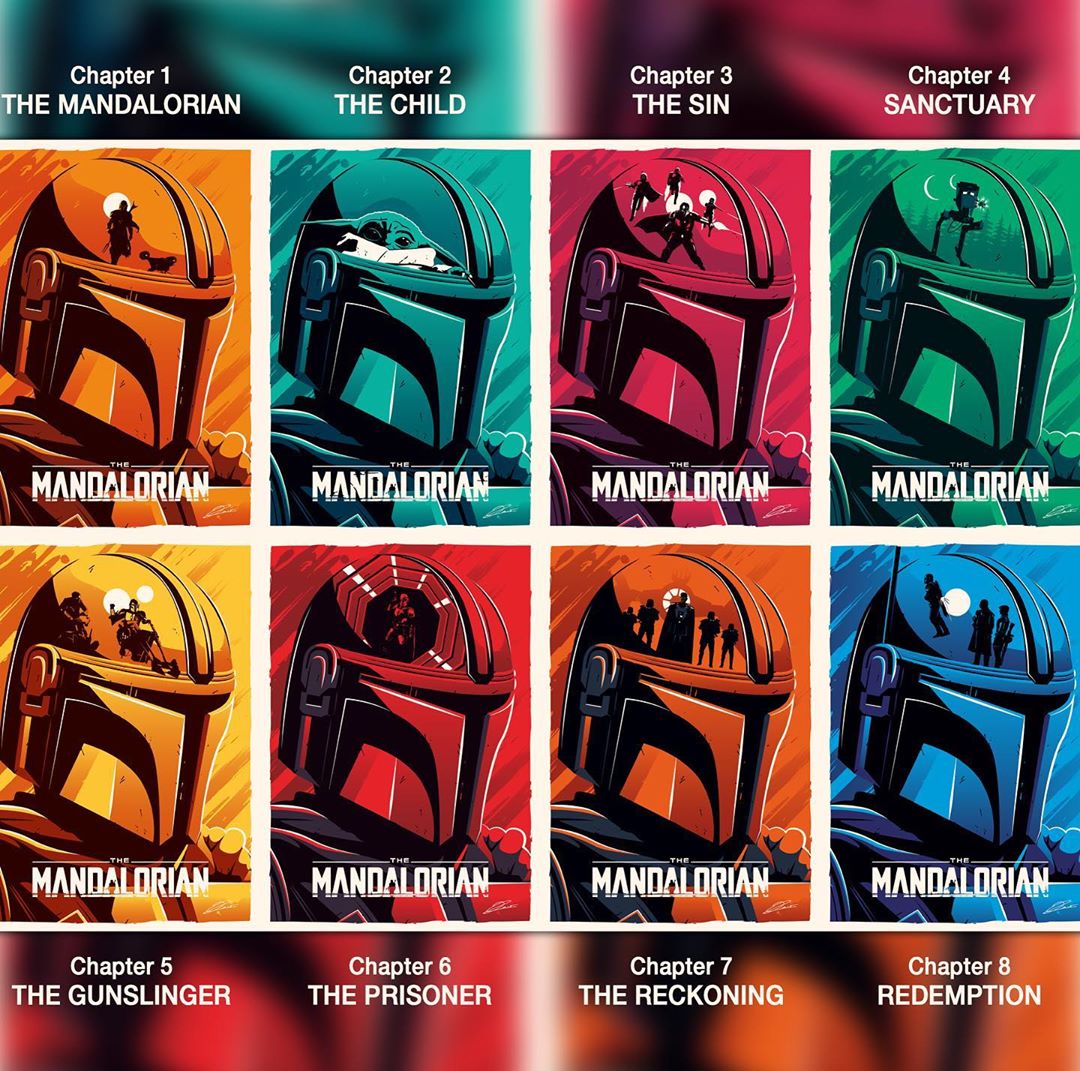 Серия постеров к «Мандалорцу»