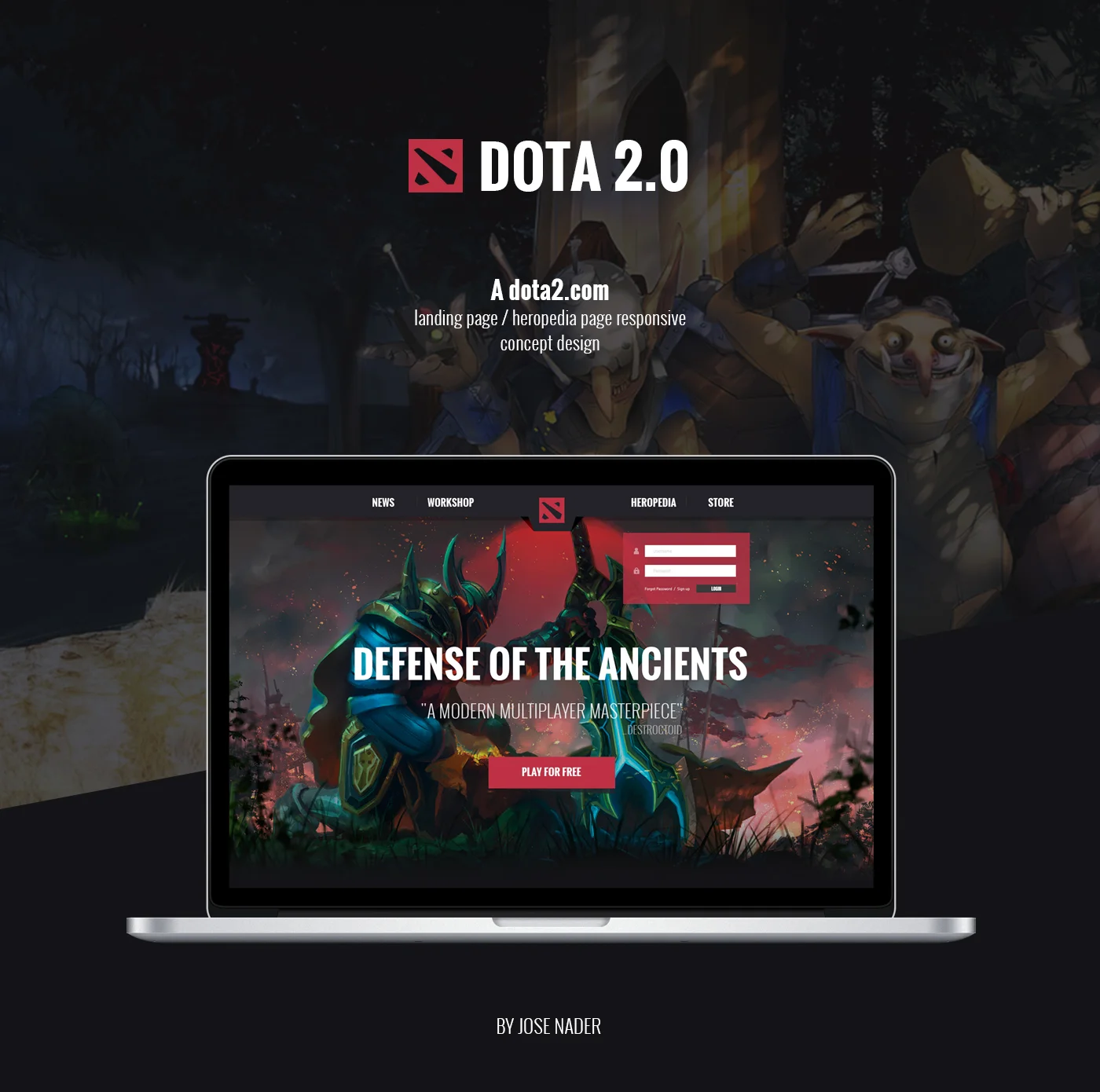 Фанатский концепт официального сайта Dota 2 выглядит свежо! Но нужен ли он Valve? - фото 1