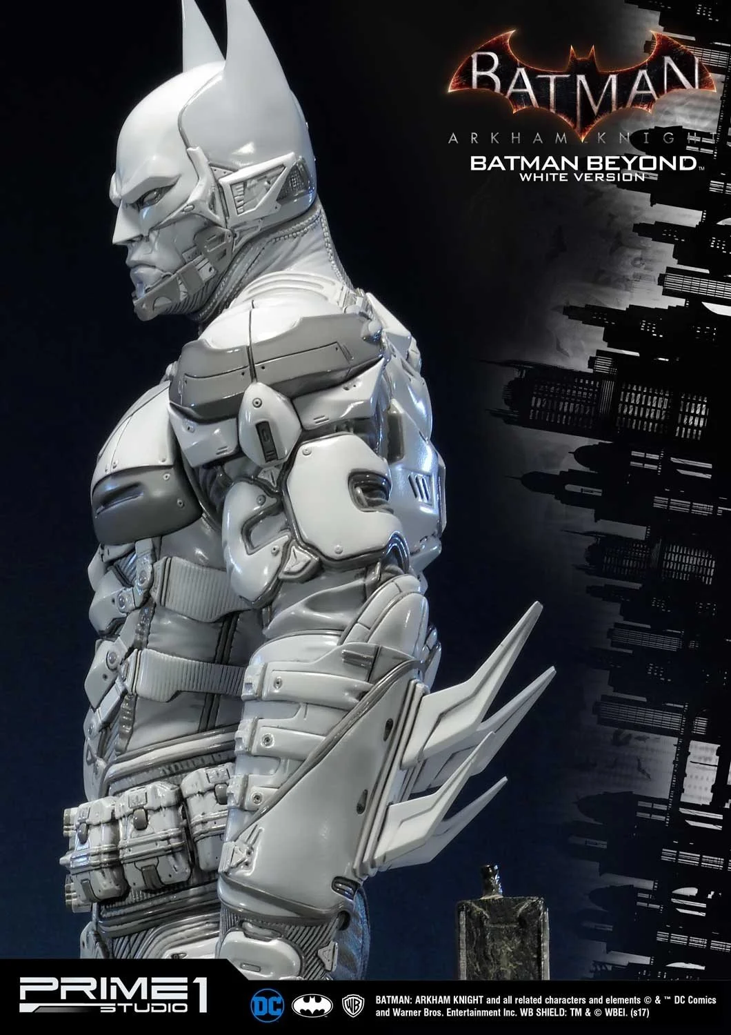Потрясающая белая статуя Бэтмена будущего из Batman: Arkham Knight - фото 7