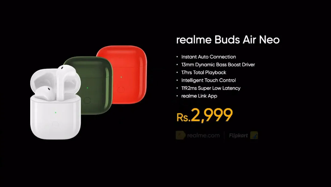 Представлены беспроводные ультрабюджетные наушники Realme Buds Air Neo и Realme Buds Q - фото 2