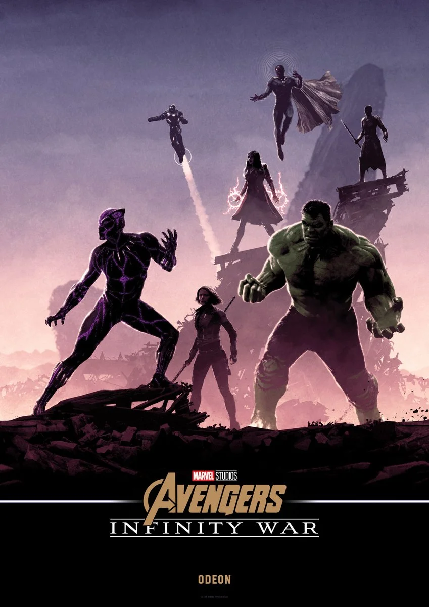 На новых постерах «Войны Бесконечности» Мстители противостоят Таносу на руинах - фото 5