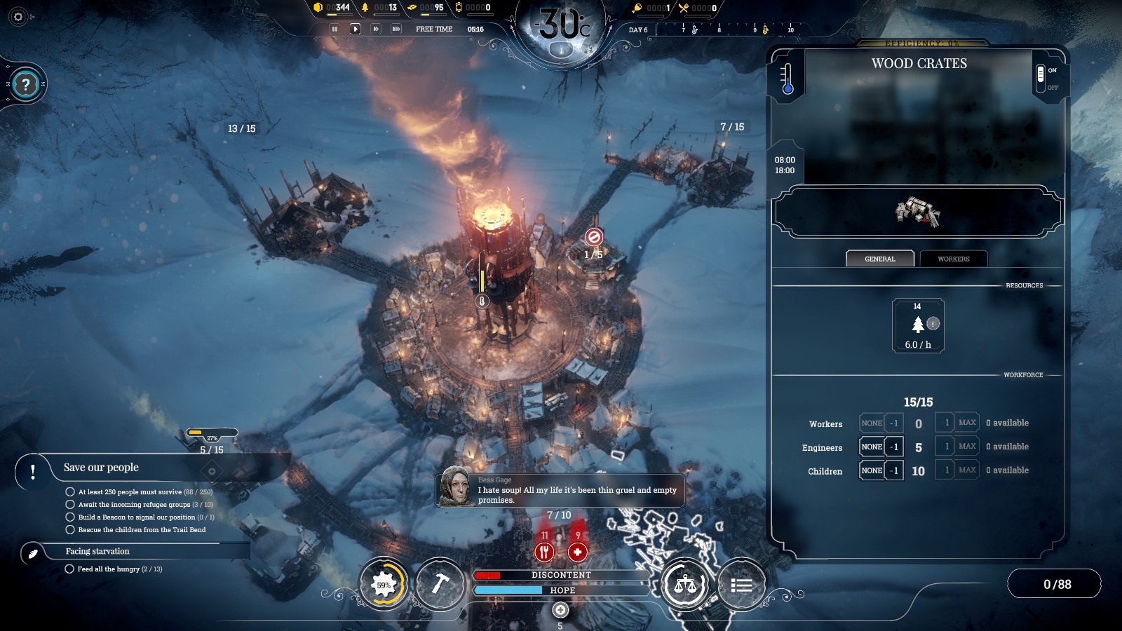 Гайд по ресурсам в Frostpunk. Как добывать уголь, древесину, сталь и еду |  Канобу