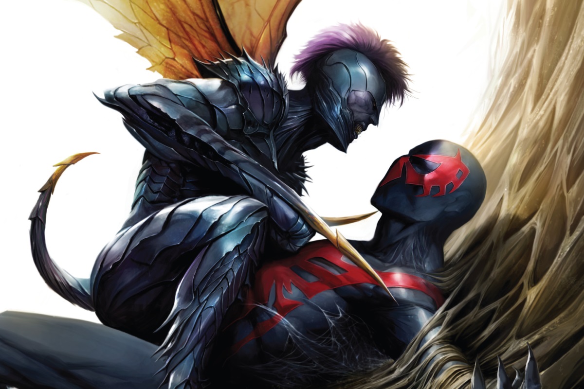 Издательство Marvel не так давно решило вдохнуть новую жизнь в комиксы о недалеком будущем своей вселенной. 2099 год обзаведется рядом новых историй о знакомых персонажах, которые получат обновленные воплощения в мире киберпанка, родом из которого герой этой статьи — Мигель ОʼХара, он же Человек-паук 2099.