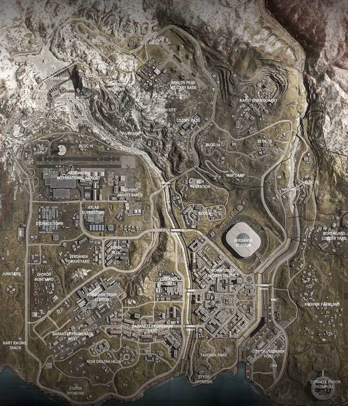 Карта боевых действий