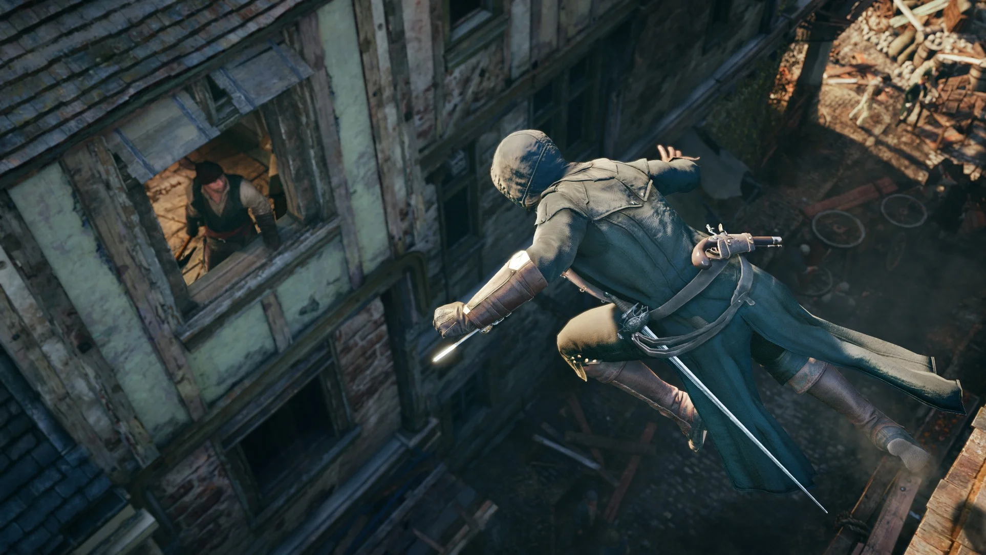 Гифка дня: отрицание гравитации в Assassinʼs Creed Unity - фото 1