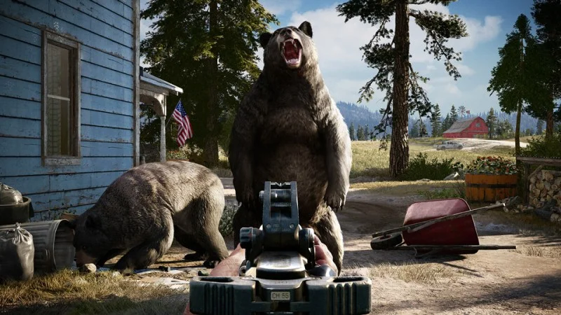 Гифка дня: эти чудесные-чудесные столкновения объектов в Far Cry 5 - фото 1