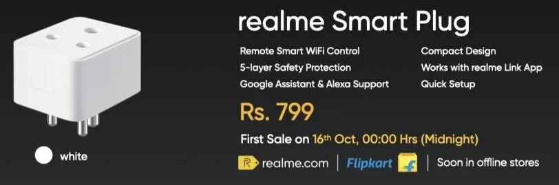 Realme анонсировала ряд полезных гаджетов, включая аккумулятор, штатив, зубную щетку и смарт-розетку - фото 2