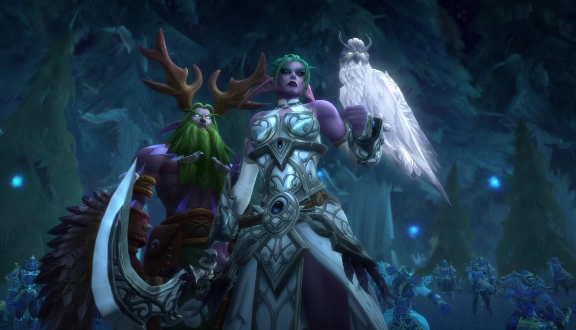 У ночных эльфов в World of Warcraft есть черная прическа. Но почему-то только у охотников на демонов - фото 1