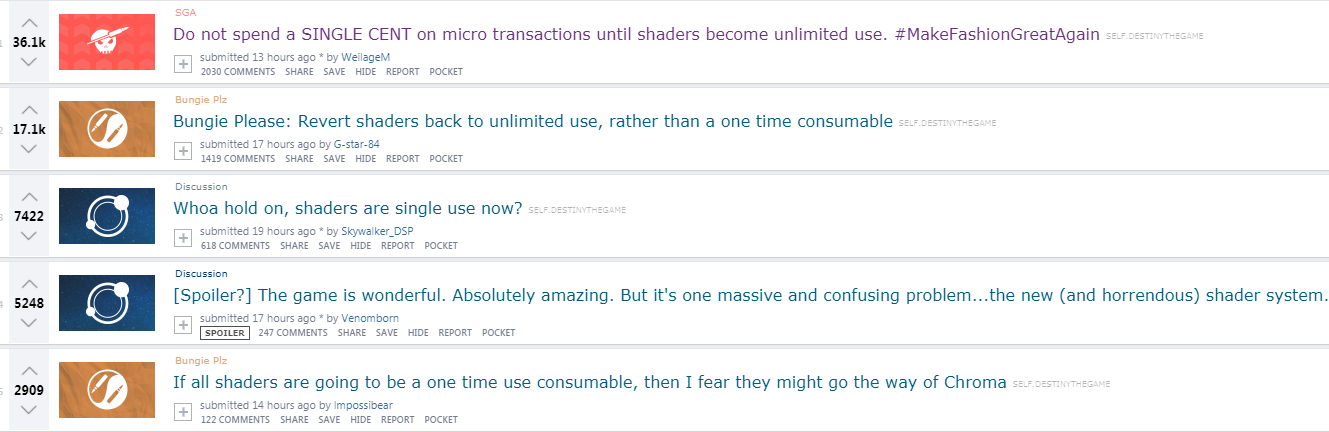 Bungie, что за дела?! Игроки негодуют от системы шейдеров в Destiny 2 - фото 2