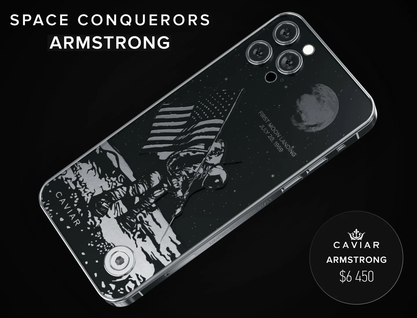 Caviar представила серию iPhone 12 с Гагариным, Маском и Безосом в честь Дня космонавтики - фото 3