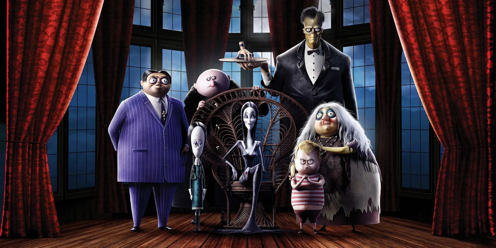 Анимационная «Семейка Аддамс» (The Addams Family) 2019 года в мире вышла 10 октября. В Российском прокате мультфильм появится более символично — 31 числа, под Хэллоуин.