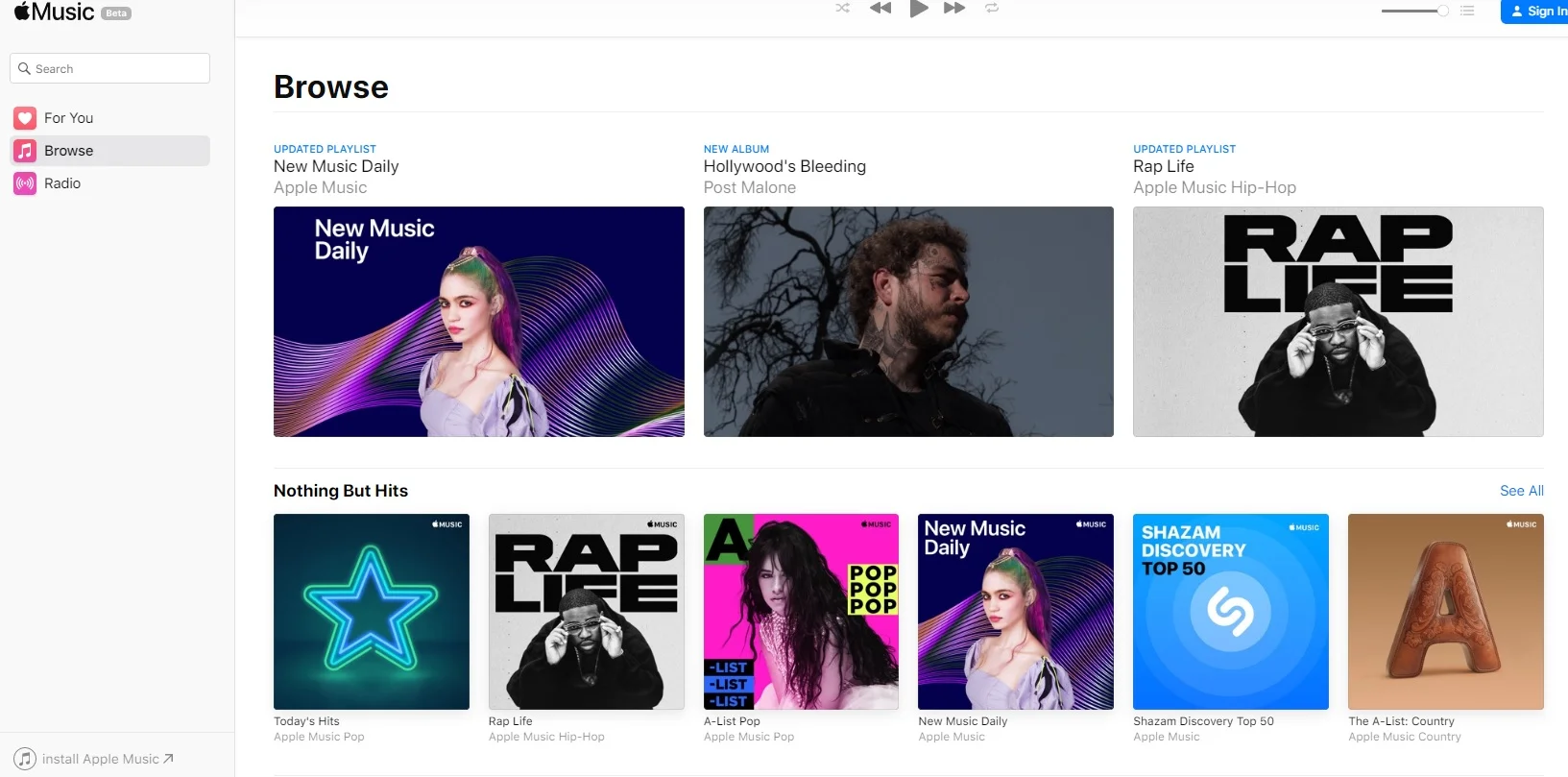 Apple запустила браузерную версию Apple Music - фото 1