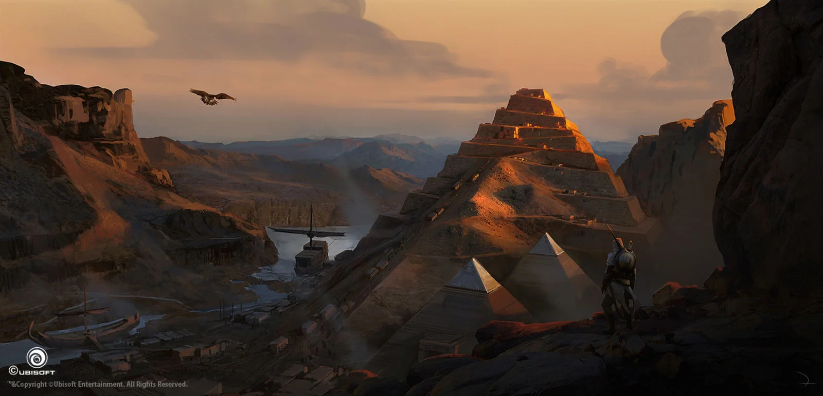 Потрясающие виды Древнего Египта (и не только) на концепт-артах Assassinʼs Creed: Origins - фото 24