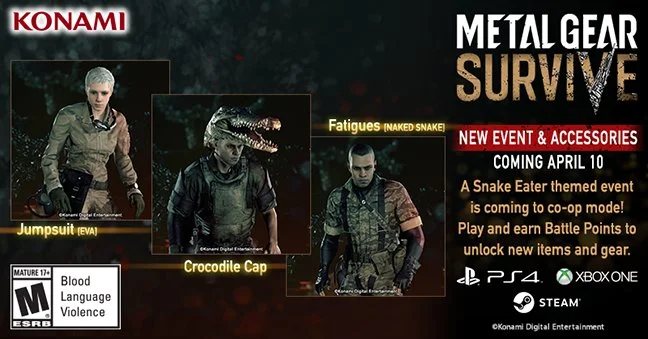 В Metal Gear Survive пройдет ивент, посвященный Snake Eater. Можно будет надеть крокодилью шляпу! - фото 1