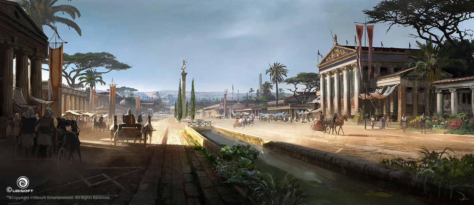Потрясающие виды Древнего Египта (и не только) на концепт-артах Assassinʼs Creed: Origins - фото 11