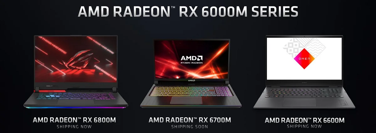 AMD представила мобильные видеокарты Radeon RX 6600M, RX 6700M и RX 6800M - фото 1