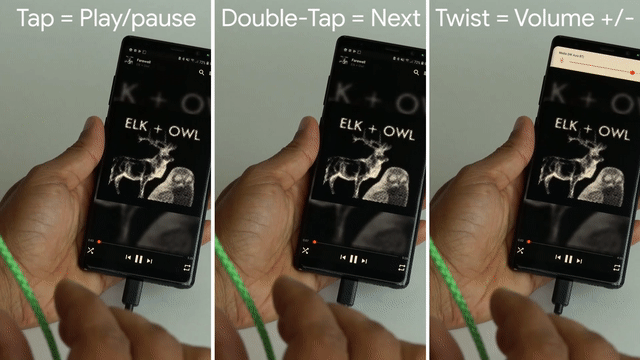 Google тестирует смарт-провод для управления музыкой, который реагирует на прикосновения - фото 2
