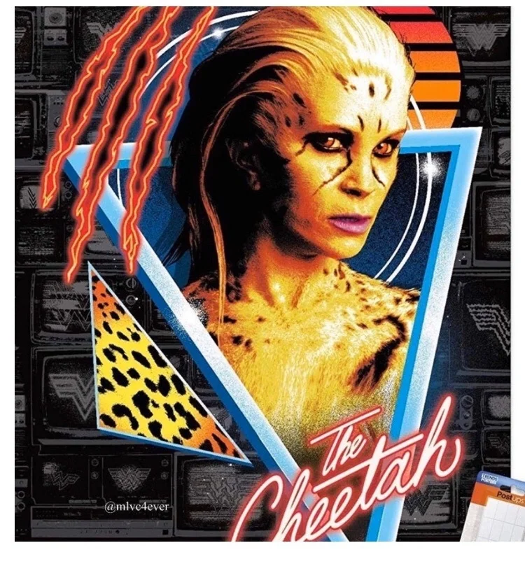В сеть утек постер с Гепардой из «Чудо-женщины: 1984». Это точно не сиквел «Кошек»? - фото 1